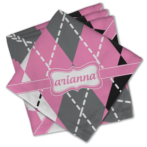Argyle Cloth Napkins - Personalized Lunch (PARENT MAIN Set of 4)