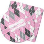 Argyle Rubber Backed Coaster (Personalized)