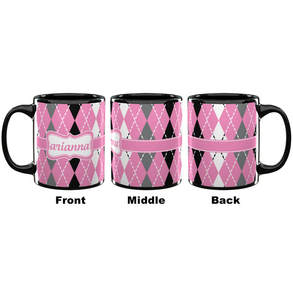 Argyle Coffee Mug - 11 oz - Black APPROVAL
