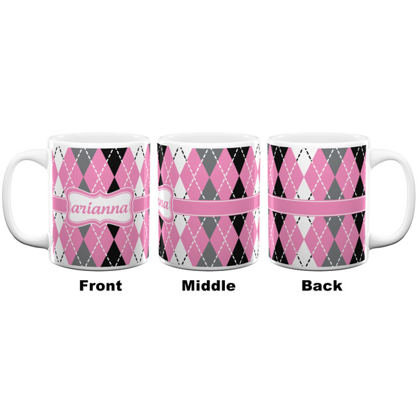 Argyle Coffee Mug - 11 oz - White APPROVAL