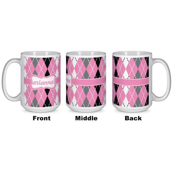 Argyle Coffee Mug - 15 oz - White APPROVAL