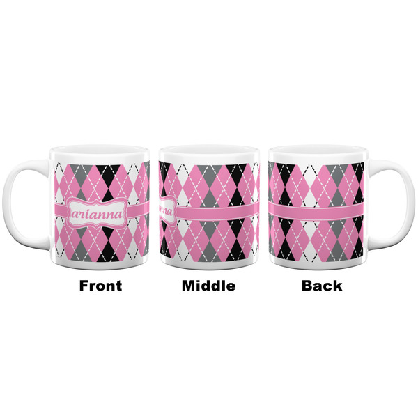 Argyle Coffee Mug - 20 oz - White APPROVAL