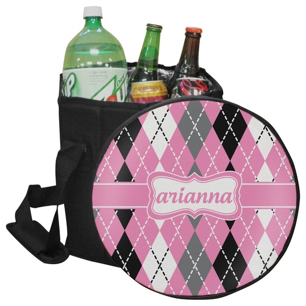 Custom Argyle Collapsible Cooler & Seat (Personalized)