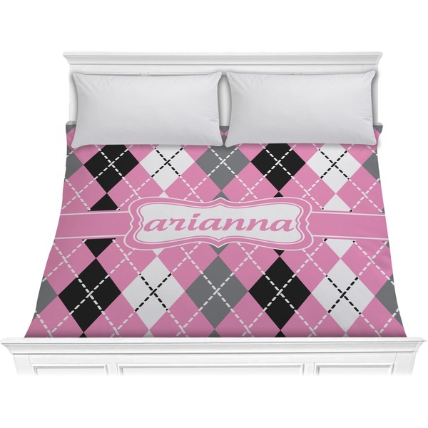 Custom Argyle Comforter - King (Personalized)