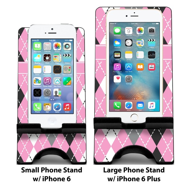 Argyle Compare Phone Stand Sizes - with iPhones