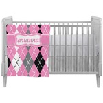 Argyle Crib Comforter / Quilt (Personalized)