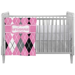 Argyle Crib Comforter / Quilt (Personalized)