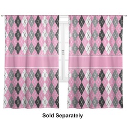 Argyle Curtain Panel - Custom Size