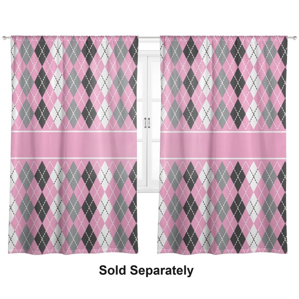 Custom Argyle Curtain Panel - Custom Size