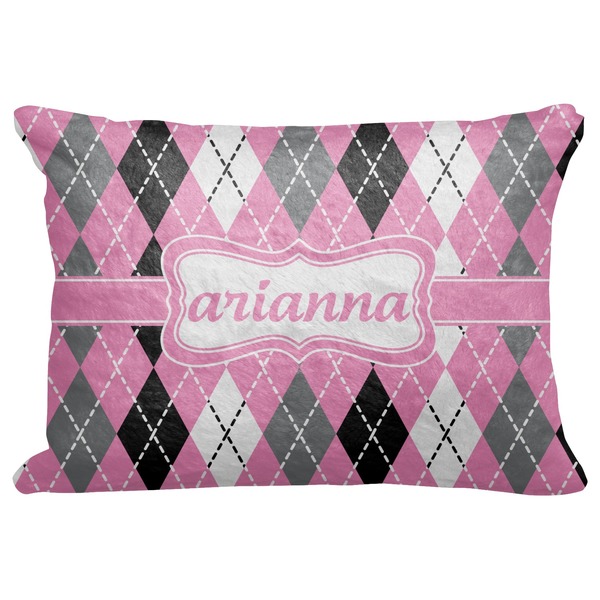 Custom Argyle Decorative Baby Pillowcase - 16"x12" (Personalized)