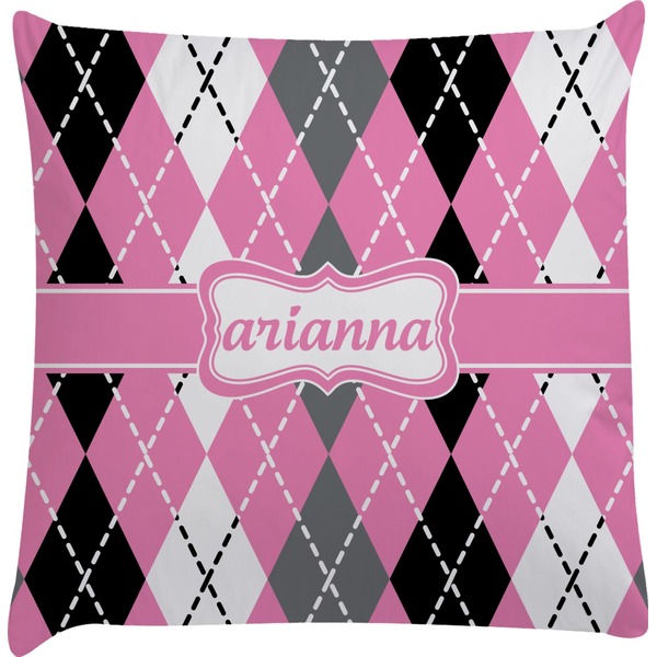 Custom Argyle Decorative Pillow Case (Personalized)