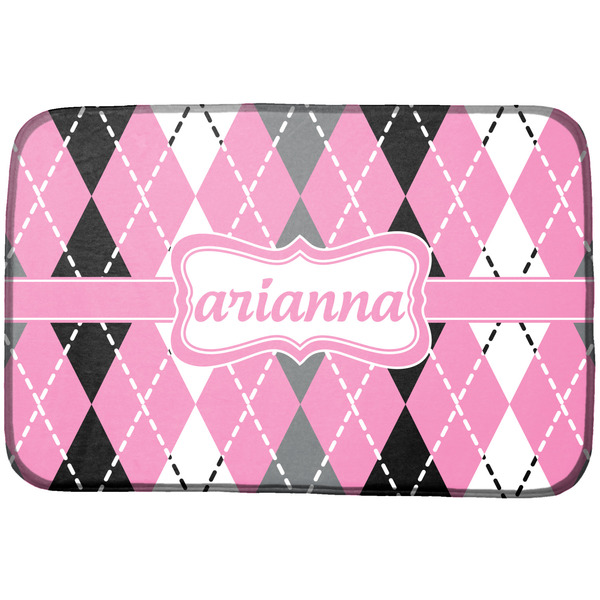 Custom Argyle Dish Drying Mat (Personalized)