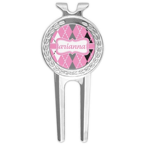 Custom Argyle Golf Divot Tool & Ball Marker (Personalized)