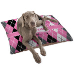 Argyle Dog Bed - Large w/ Name or Text