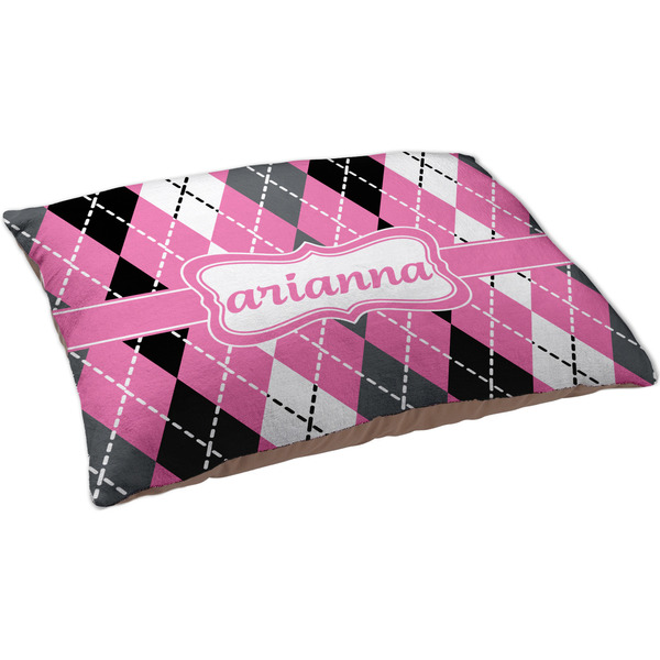 Argyle Dog Bed - Large
