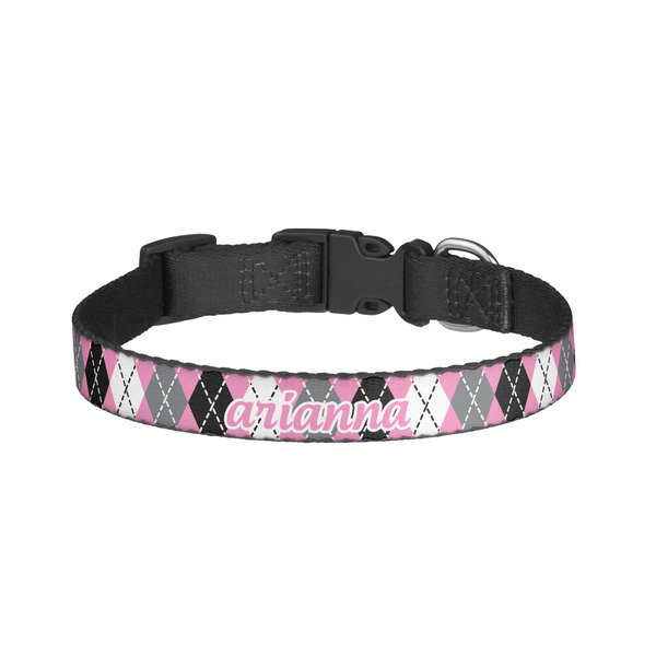 Custom Argyle Dog Collar - Small (Personalized)