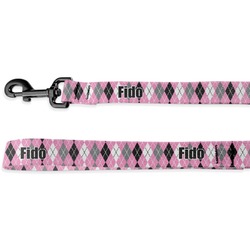 Argyle Deluxe Dog Leash - 4 ft (Personalized)