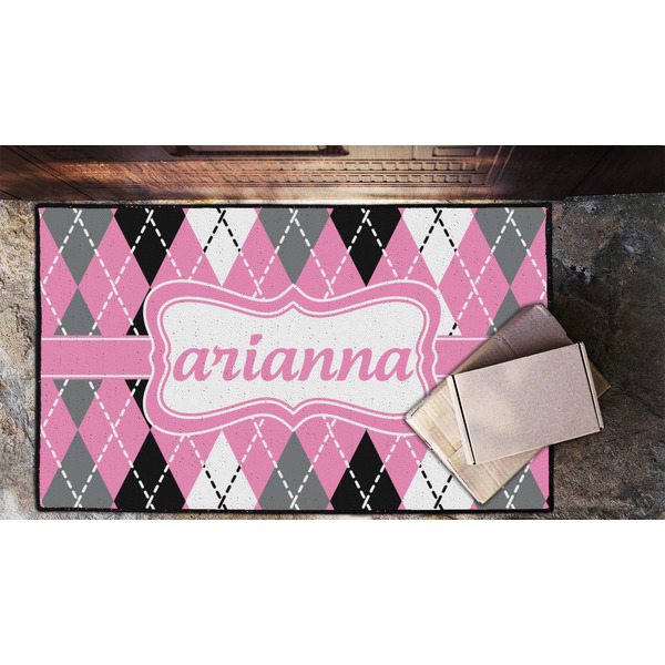 Argyle Door Mat - LIFESTYLE (Lrg)