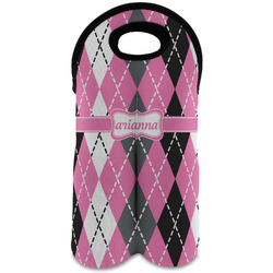 Argyle Wine Tote Bag (2 Bottles) (Personalized)