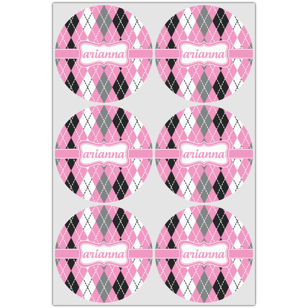 Argyle Drink Topper - Large - Set of 6