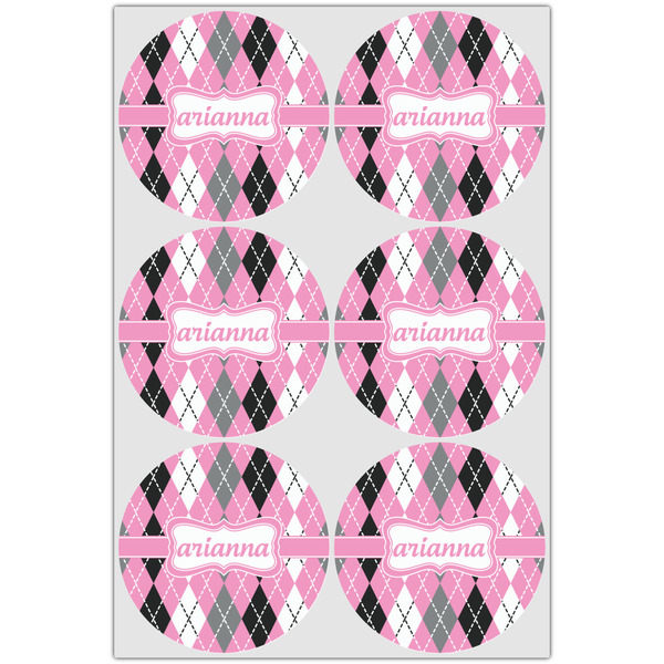 Argyle Drink Topper - XLarge - Set of 6