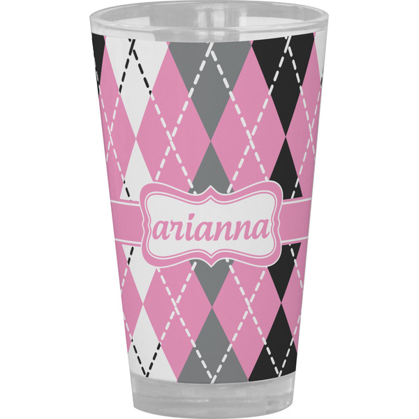 Custom Argyle Pint Glass - Full Color (Personalized)