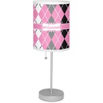 Argyle 7" Drum Lamp with Shade Polyester (Personalized)