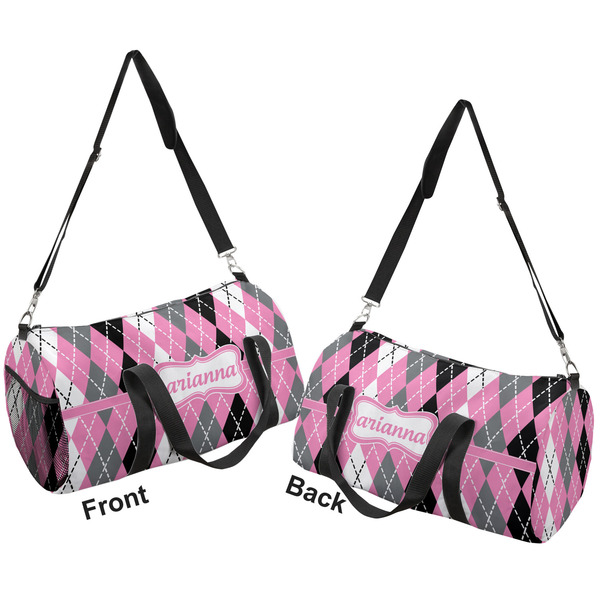 Argyle Duffle bag large front and back sides