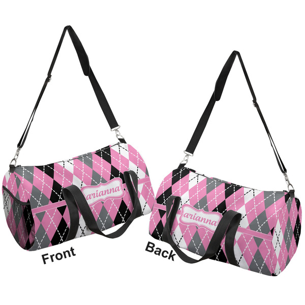 Argyle Duffle bag small front and back sides