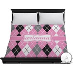 Argyle Duvet Cover - King (Personalized)