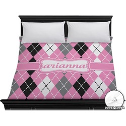Argyle Duvet Cover - King (Personalized)