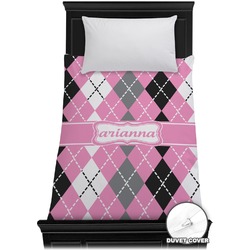Argyle Duvet Cover - Twin (Personalized)