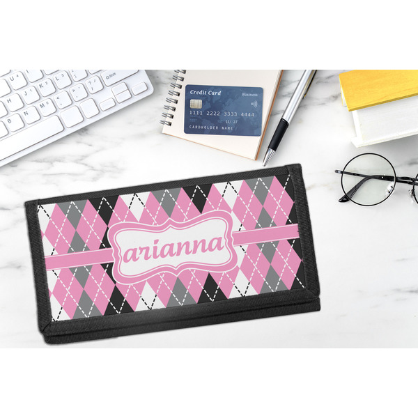 Argyle DyeTrans Checkbook Cover - LIFESTYLE