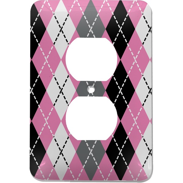 Custom Argyle Electric Outlet Plate