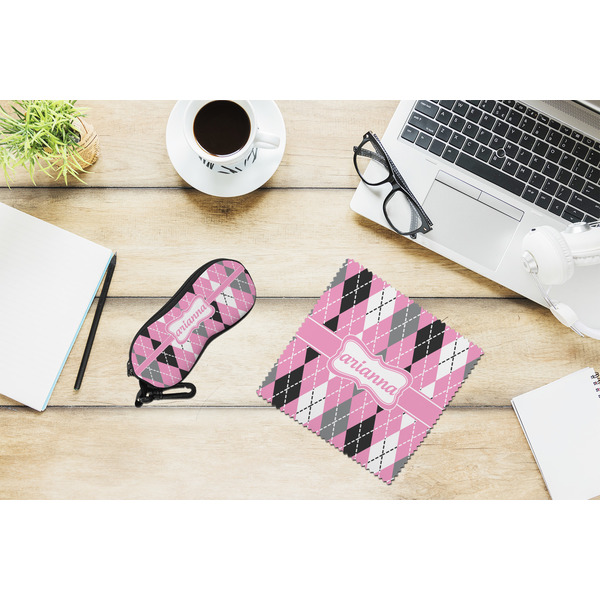 Argyle Eyeglass Case and Cloth Set - LIFESTYLE