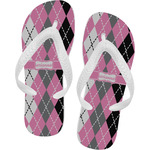 Argyle Flip Flops - Small (Personalized)