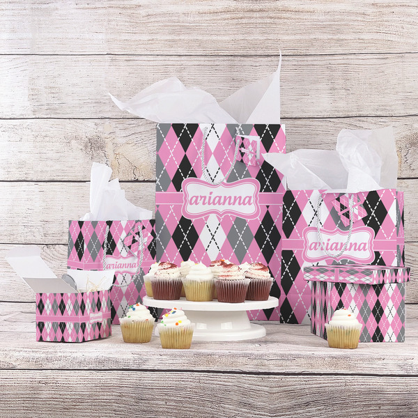 Argyle Gift Bags - In Context