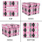 Argyle Gift Boxes with Lid - Canvas Wrapped - Medium - Approval