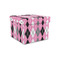Argyle Gift Boxes with Lid - Canvas Wrapped - Small - Front/Main