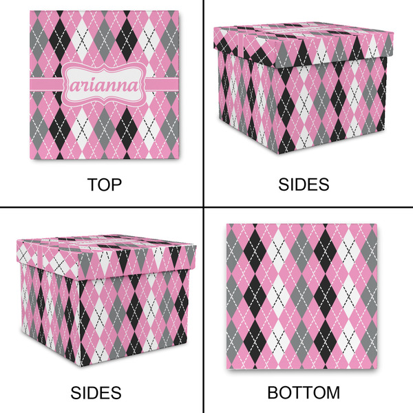 Argyle Gift Boxes with Lid - Canvas Wrapped - X-Large - Approval