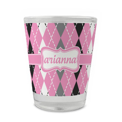 Argyle Glass Shot Glass - 1.5 oz - Set of 4 (Personalized)