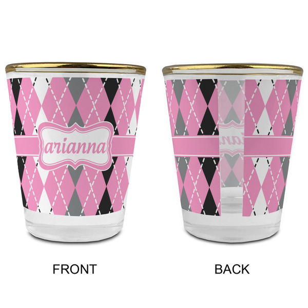 Argyle Glass Shot Glass - with gold rim - APPROVAL