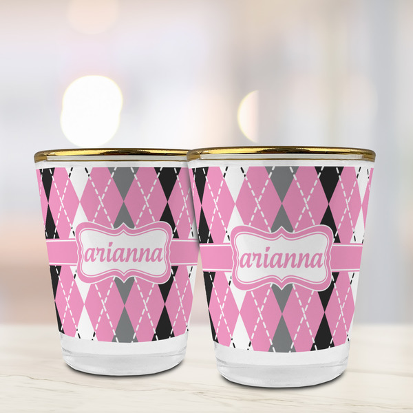 Argyle Glass Shot Glass - with gold rim - LIFESTYLE