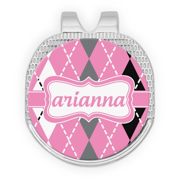 Argyle Golf Ball Hat Marker Hat Clip