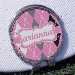 Argyle Golf Ball Marker - Hat Clip