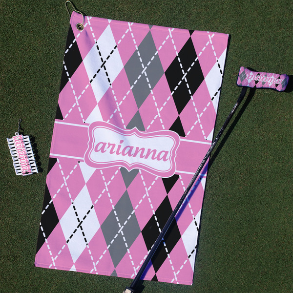 Custom Argyle Golf Towel Gift Set (Personalized)