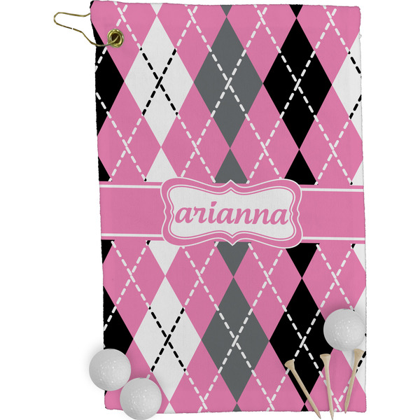 Argyle Golf Towel (Personalized)