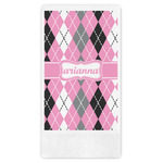 Argyle Guest Towels - Full Color (Personalized)