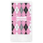 Argyle Guest Paper Towels - Full Color (Personalized)