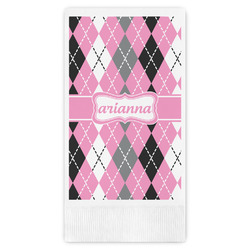 Argyle Guest Towels - Full Color (Personalized)